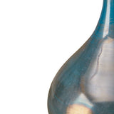 Handmade Blue Metallic Vases Set of 3