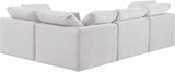 Indulge - Velvet 4 Piece Modular Corner Sectional