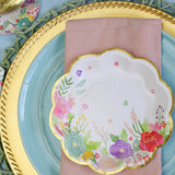 Garden Blooms 62pc Party Tableware Set for 16