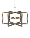 Bastian Small Gray Semi-Flush Mount