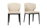 Delaney Dining Chair Warm Beige-Set of Two