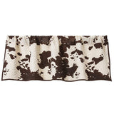 Elsa Cowhide Reversible Quilted Valance, Chocolate