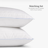 eLuxury Bed Jacquard Pillows - All Sleeper Types (Set of 2)