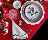 Black Scalloped Napkins