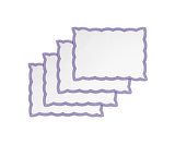 Navy Placemats with Scalloped Edge