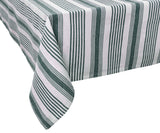 Striped Tablecloth Green - French Provence Tablecloth