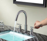 Roman 8 in. Widespread 2-Handle Bathroom Faucet in Brushed Nickel