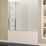Galleon 48 in. x 58 in. Frameless Tub Door with TSUNAMI GUARD