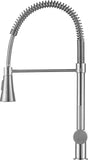 ANZZI Carriage Elegant Kitchen Faucet, Single Handle Control, High-Arc Spout (7.09" H), 1.8 GPM WaterSense Certified, Rhino Alloy Solid Brass, Various Finishes