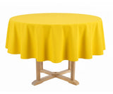 Sunflower Yellow Round Tablecloth