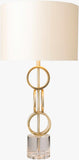 Zell Gold Crystal Table Lamp - Clearance