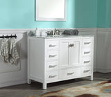 Chateau 48 in. W x 36 in. H Bathroom Bath Vanity Set in Rich White