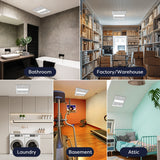 Ciarra Energy Star Bathroom Exhaust Fan with 11W LED Light – Quiet, Energy Efficient, Versatile Ventilation | CAEFL8