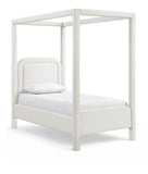 Salina - Linen Textured Fabric Upholstered Bed