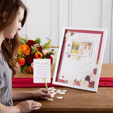 Wedding Guest Book Alternative - Burgundy Blush Floral