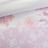Modern Floral Paisley Comforter Set, Pink
