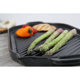 Chasseur French Oval Cast Iron Grill Pan 18-inch Black
