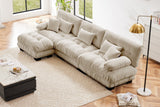 CLOUDIES 134" 3 Seater Sofa with 1 Ottoman