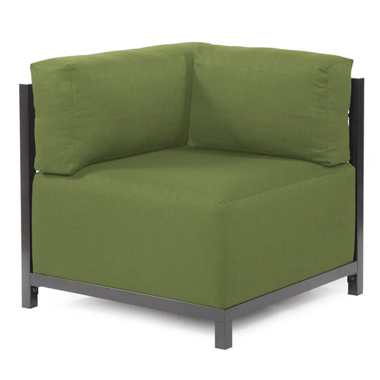 Axis Corner Chair Seascape Moss Titanium Frame