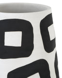 Pagliacci Large Black & White Vase