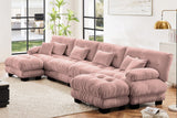CLOUDIES 173" 4 Seater Sofa with 2 Ottomans