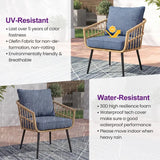 Wholesale 2‑Pack Deep‑Seat Patio Cushions with Removable Covers