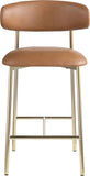 Lupita - Counter Stool With Brushed Gold Frame (Set of 2)