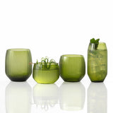 Estiva Textured Palm Green Short Tumbler 9.6oz