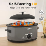 Roaster Oven with Self-Basting Lid, Electric 8QT Turkey Oven