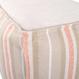 Tall Square Indoor/Outdoor Pouf Dune Terra