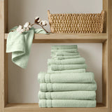 400GSM Plush Terry Quick Dry 100% Cotton Towel Set, Seafoam