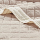 6 Piece Cotton Diamond Quilted Daybed Cover Set, Khaki