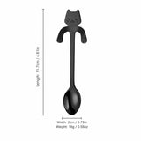 Cute Cat Hanging Stainless Steel Coffee Spoon