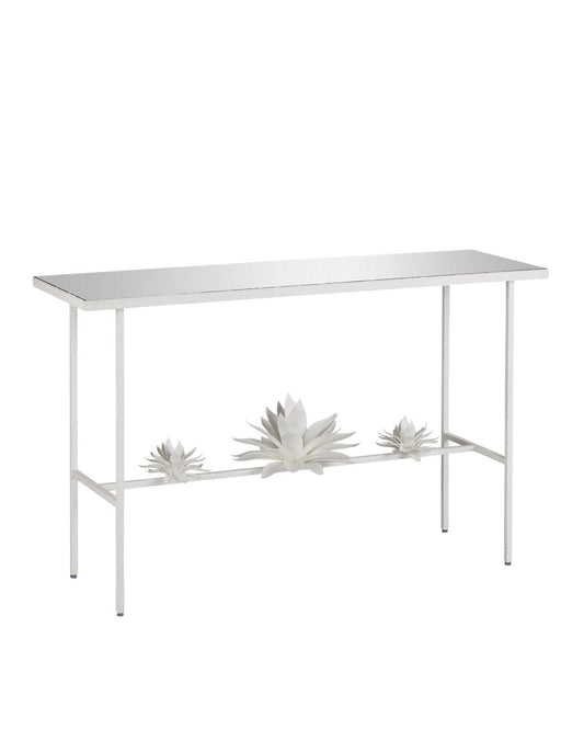 Sisalana White Console Table