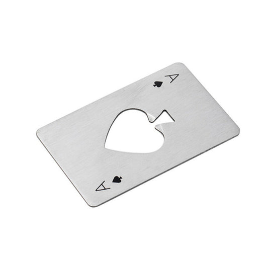 Poker Card Bottle Opener Stainless Steel Tool