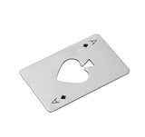 Poker Card Bottle Opener Stainless Steel Tool