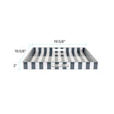 Soho Blue Stripe Tray