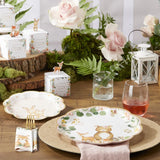 Pink Woodland Baby 62 Piece Party Tableware Set (16 Guests) | 00265NA-KIT
