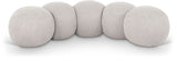 Apollo - Boucle Fabric Bench