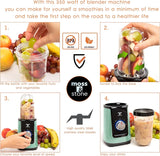 Moss & Stone 2-in-1 Personal Mini Blender Set