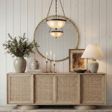 Hammer - Round Iron Mirror