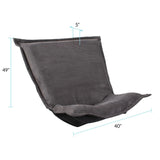 Puff Chair Cover & Cushion Pana Charcoal/Natural