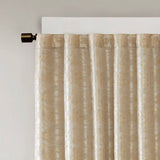 Marble Total Blackout Window Curtain, Gold (Max Blackout)