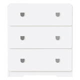 Painted 3-Drawer Nightstand For Bedroom