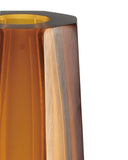 Amber & Gold Peking Stem Vase