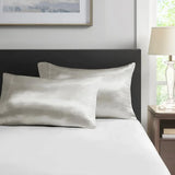 Wholesale 2-Pack Satin Pillowcases, Silver