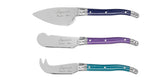 French Home 3 Piece Laguiole Cheese Knives - Plum Rose
