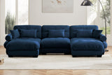 CLOUDIES 134" 3 Seater Sofa with 2 Ottomans