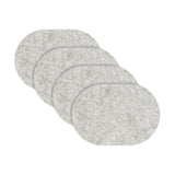 Loft Felt Cloud Placemat - Oval 13.3x16.5"- Set of 4