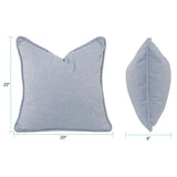 Outdoor Pillow 20 x 20 Driftwood Breeze - Down Alternative Insert